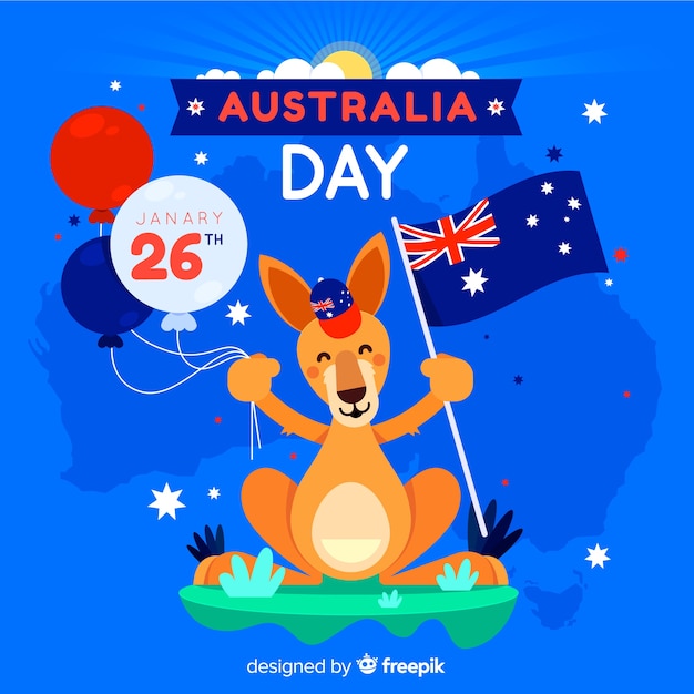 Free Vector australia day background