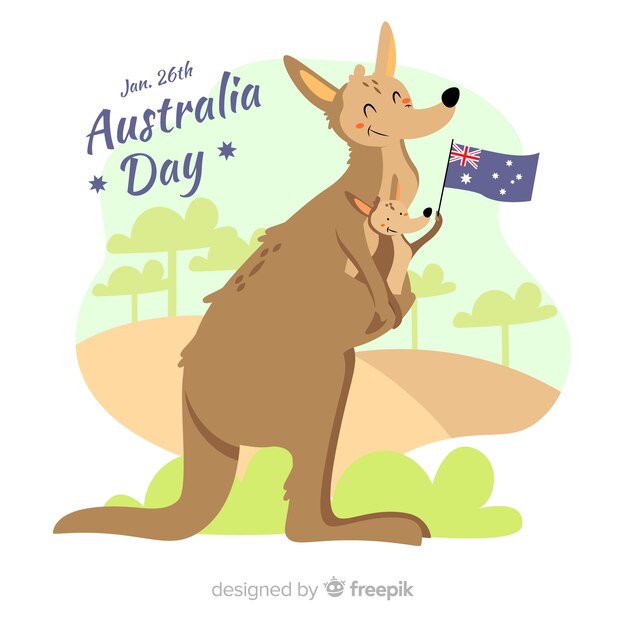 Free Vector australia day background