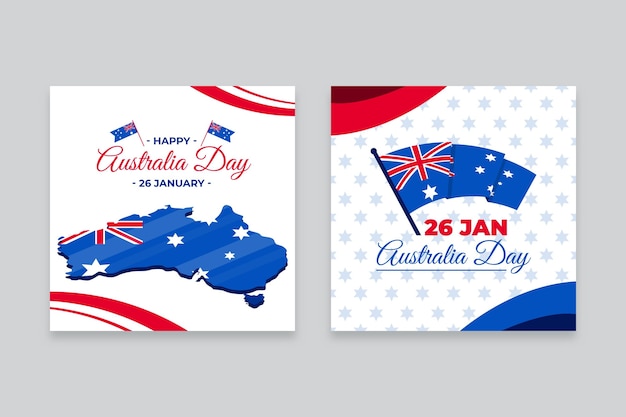 Australia day event greeting cards