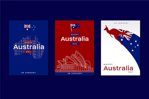 Australia day greeting cards