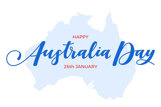 Australia day lettering