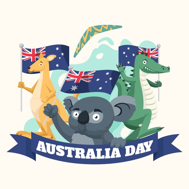 Australia day with animals