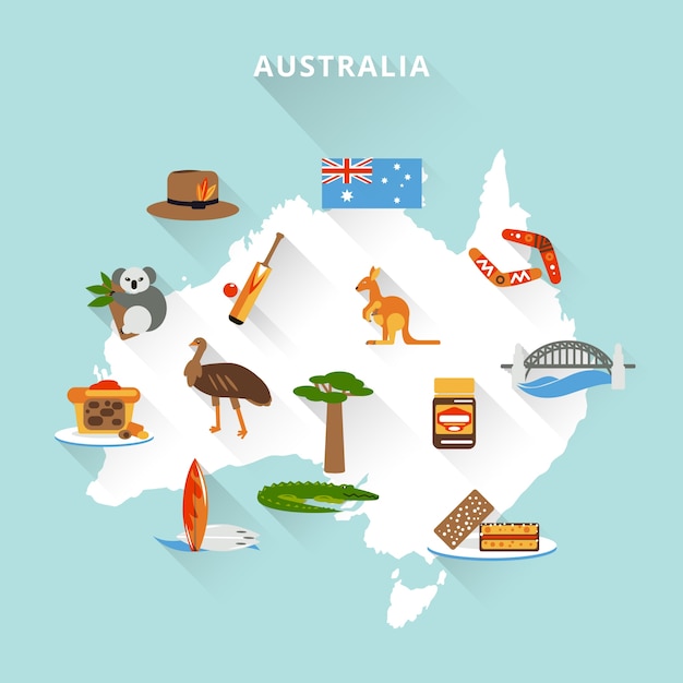 Australia tourist map