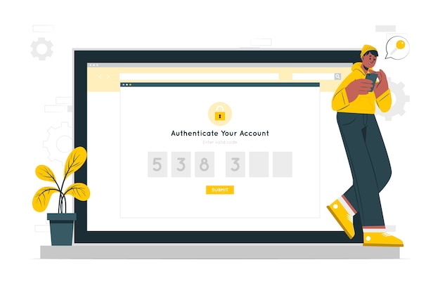 Authentication concept illustration