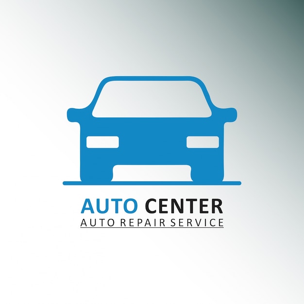 Free Vector auto center logo template