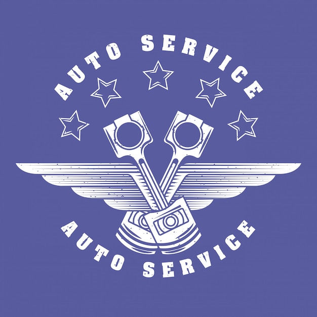 Auto repair service logo