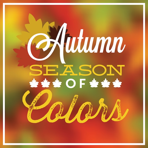 Autumn background design