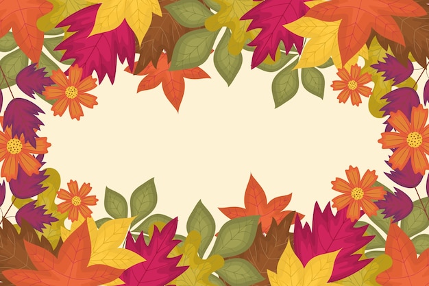 Free Vector autumn background