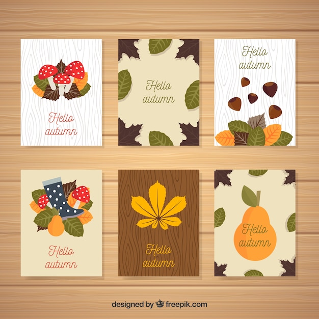 Autumn card collection