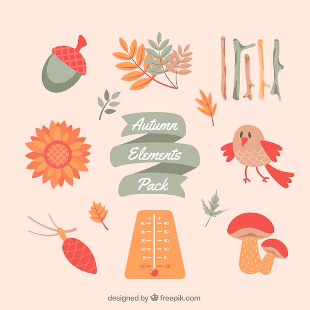 Autumn elements pack