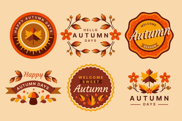 Autumn label set