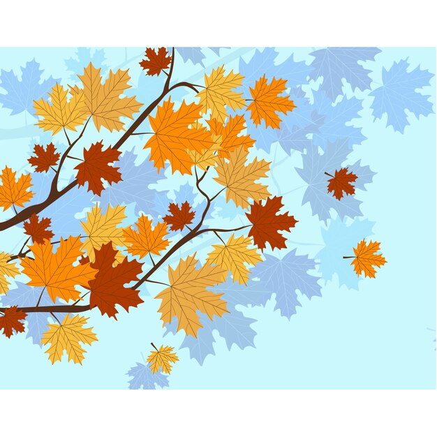 Autumn leaves background