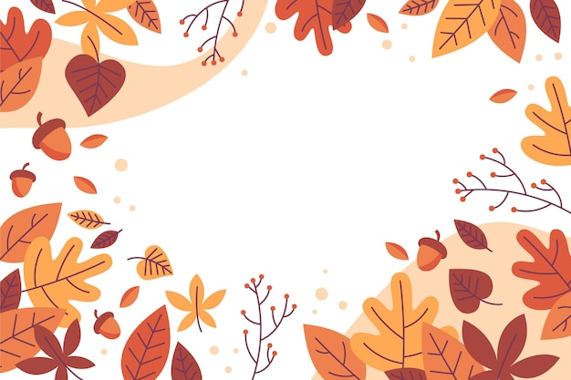 Free vector autumn leaves background