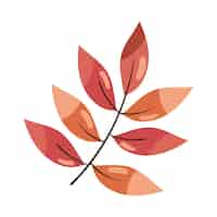 Free vector autumn leaves branch icon