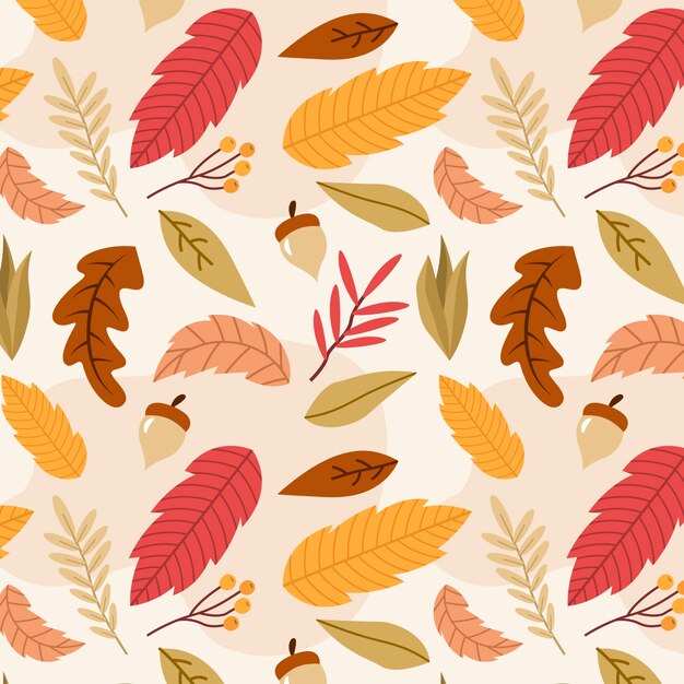 Autumn leaves pattern