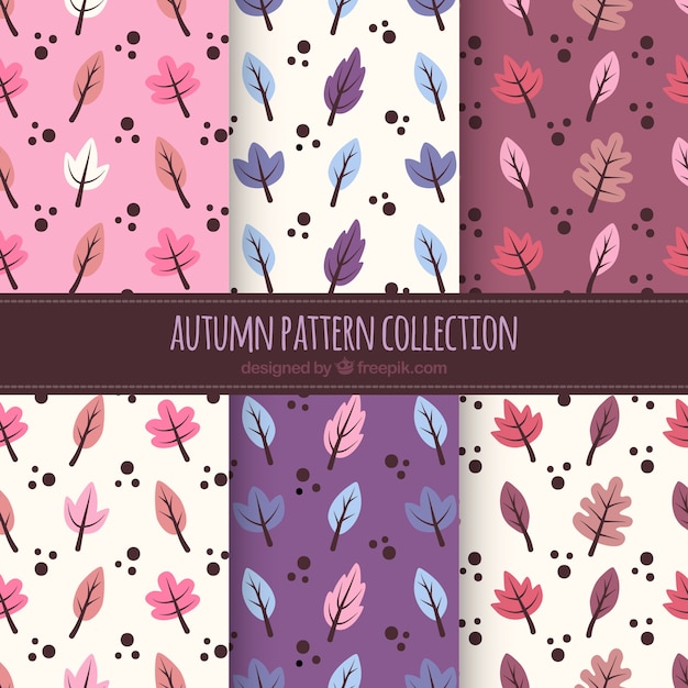 Free Vector autumn pattern collection