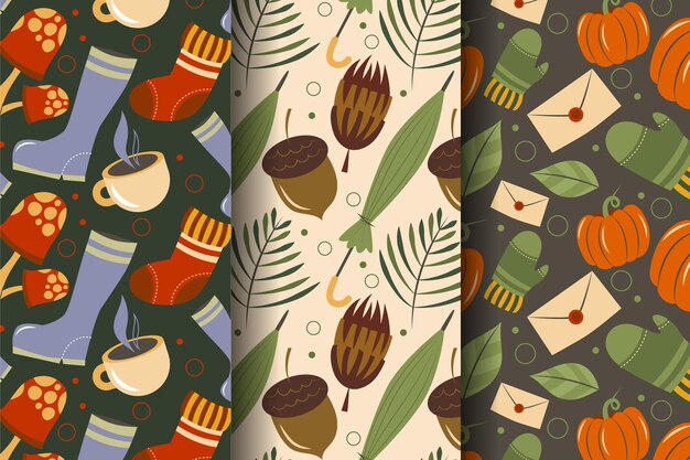 Autumn pattern collection