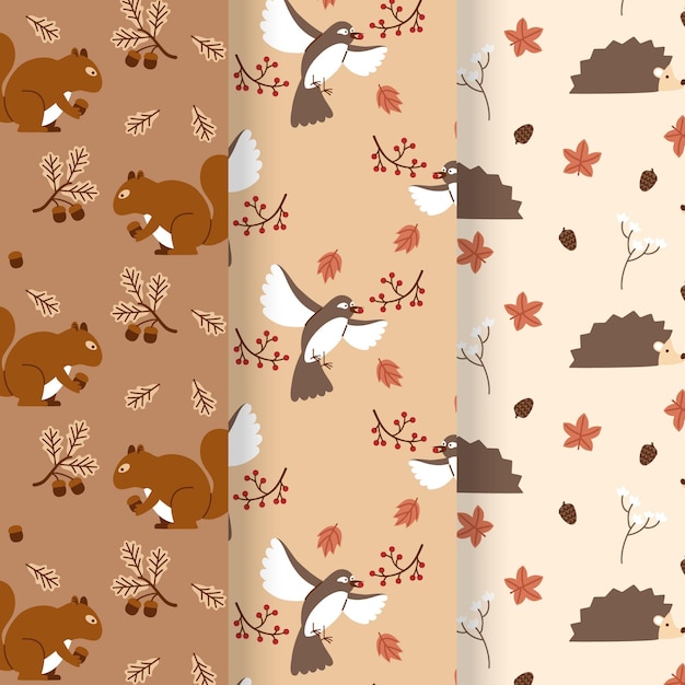 Autumn pattern collection