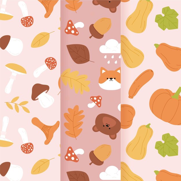 Autumn pattern collection