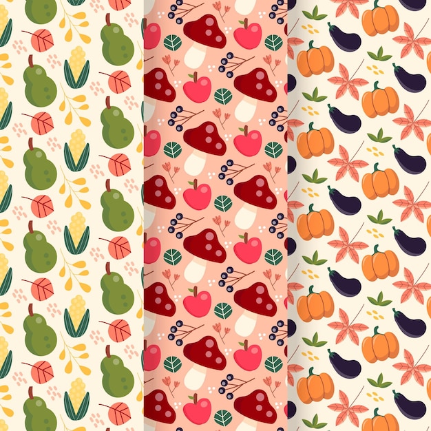 Autumn pattern collection