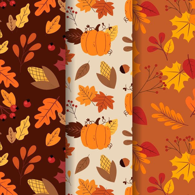 Autumn pattern collection