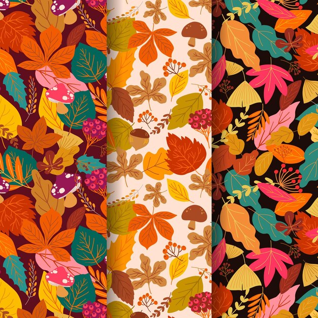 Autumn pattern collection