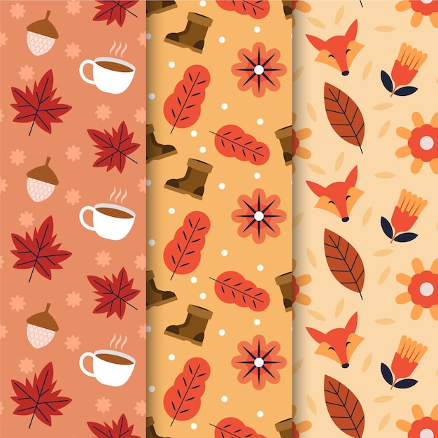 Autumn pattern collection