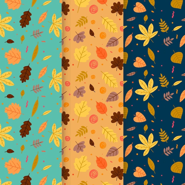 Autumn pattern set