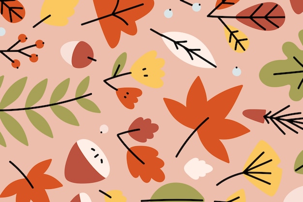 Autumn patterned background