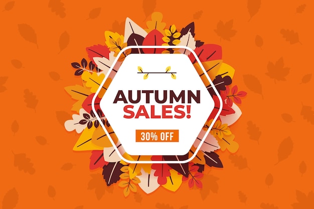 Autumn sale background