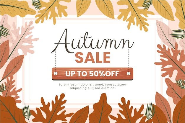 Autumn sale background