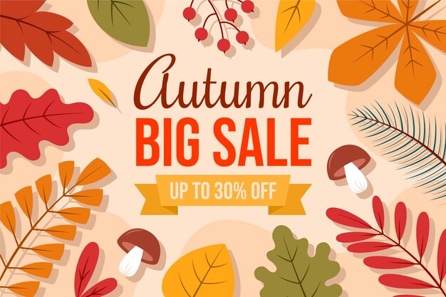 Autumn sale background