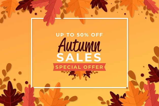 Autumn sale banner