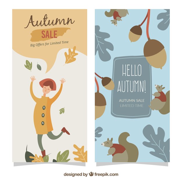 Autumn sale banners