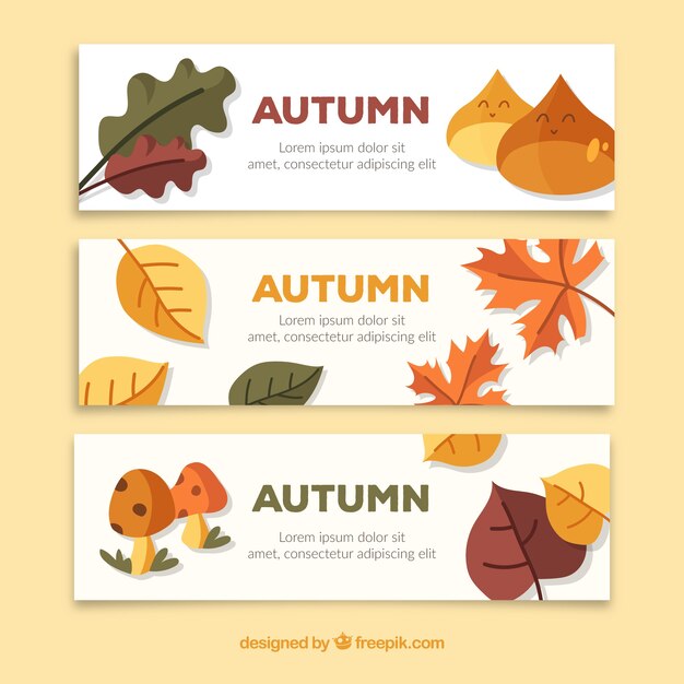 Autumn sale banners