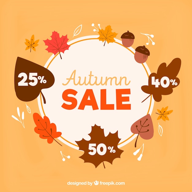 Autumn sale concept