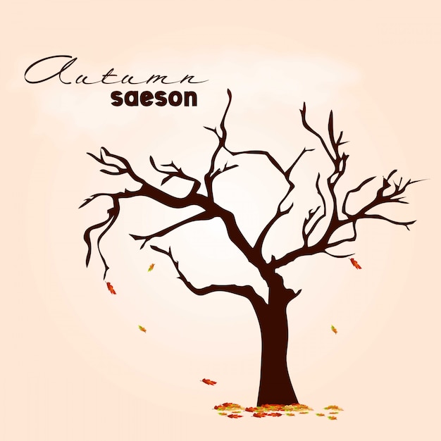 Free Vector autumn season design with light background vector