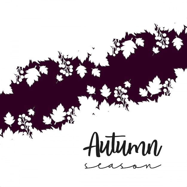 Autumn season design with light background vector