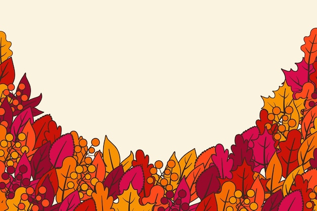 Free vector autumn wallpaper design