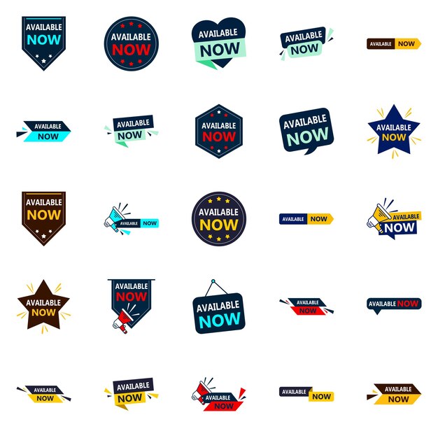 Available Now 25 Eyecatching Vector Banners for Branding and Marketing