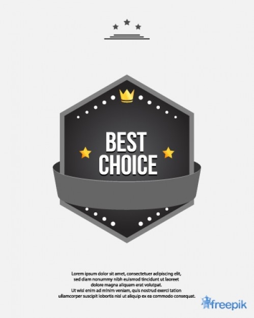 Free vector award best choice