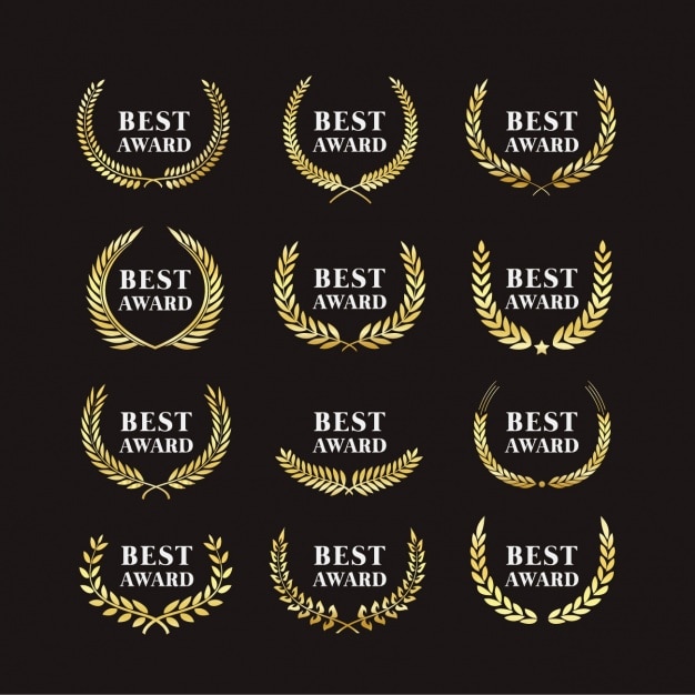 Free Vector awards badges