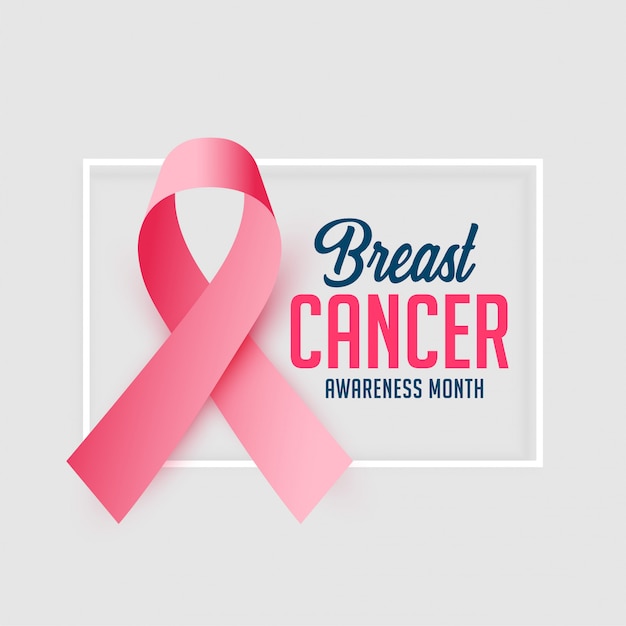 Awareness poster design for breast cancer month