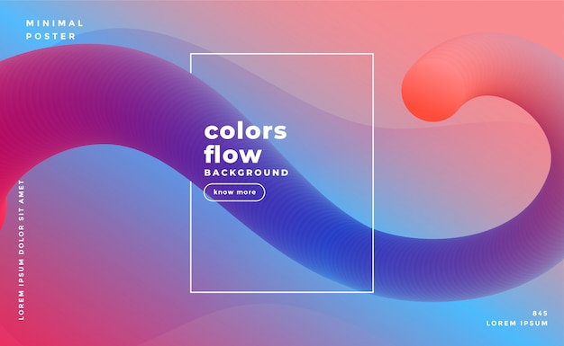 Awesome abstract fluid shapes background