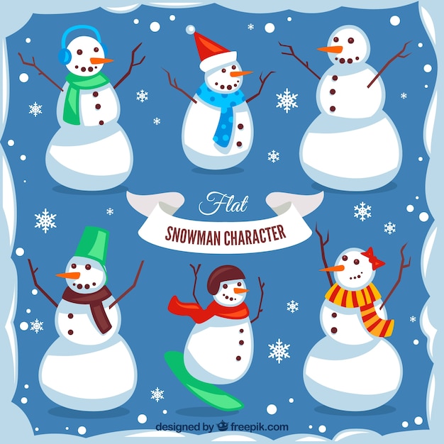 Awesome collection of snowmen for christmas