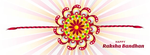 Awesome decorative rakhi for raksha bandhan festival card banner background