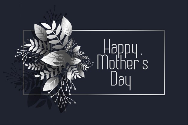 Awesome happy mother's day dark greeting