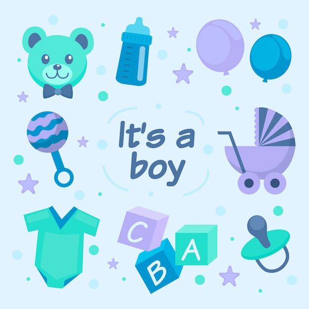 Baby boy shower theme