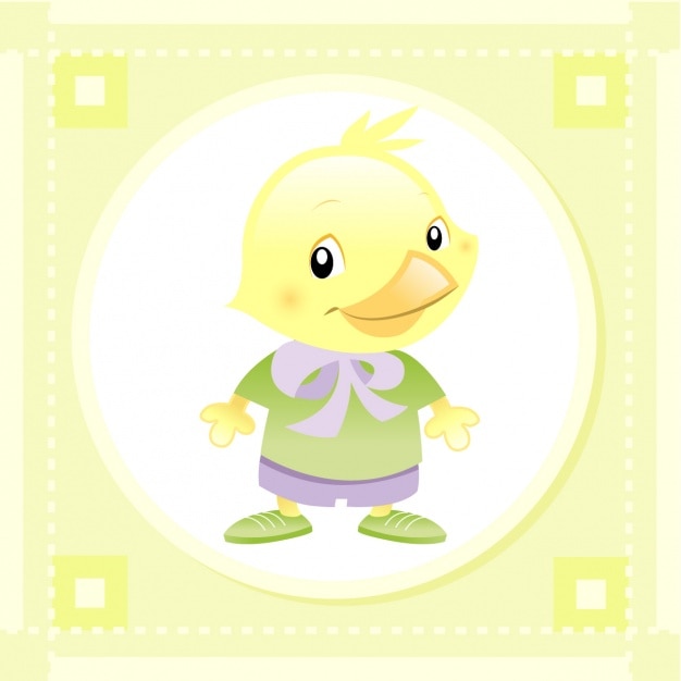 Free Vector baby chicken design