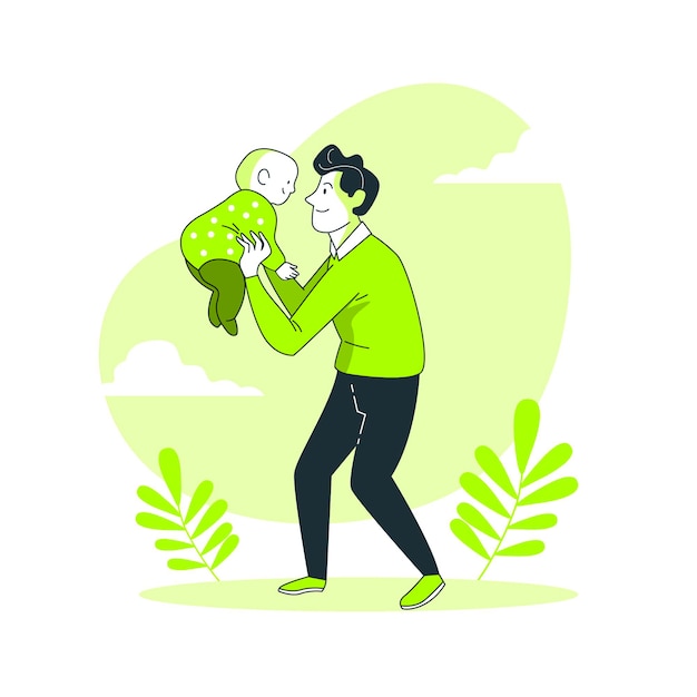 Free Vector baby concept illustration